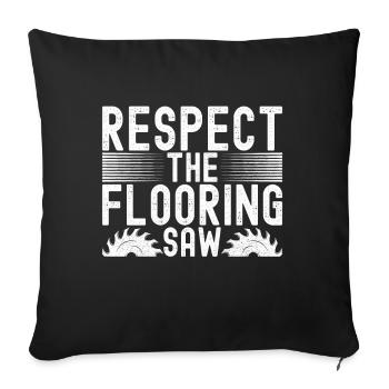 Tiler Floor Layer - Sofa pillowcase 17,3'' x 17,3'' (45 x 45 cm) - black - Front