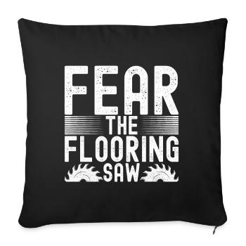 Tiler Floor Layer - Sofa pillowcase 17,3'' x 17,3'' (45 x 45 cm) - black - Front