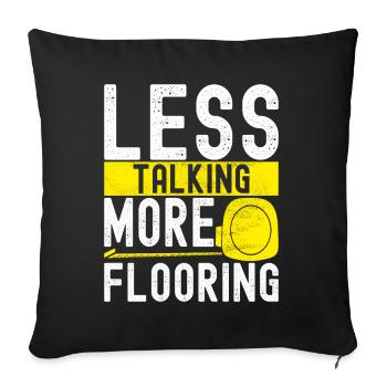 Tiler Floor Layer - Sofa pillowcase 17,3'' x 17,3'' (45 x 45 cm) - black - Front