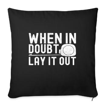 liesenleger floor layer - Sofa pillowcase 17,3'' x 17,3'' (45 x 45 cm) - black - Front