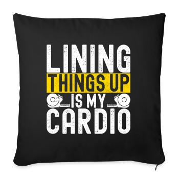 liesenleger floor layer - Sofa pillowcase 17,3'' x 17,3'' (45 x 45 cm) - black - Front