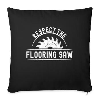 liesenleger floor layer - Sofa pillowcase 17,3'' x 17,3'' (45 x 45 cm) - black - Front