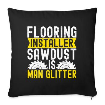 liesenleger floor layer - Sofa pillowcase 17,3'' x 17,3'' (45 x 45 cm) - black - Front