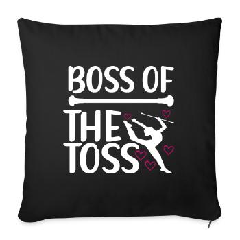 Majorette Gymnastics Majorettes Baton Twirling - Sofa pillowcase 17,3'' x 17,3'' (45 x 45 cm) - black - Front