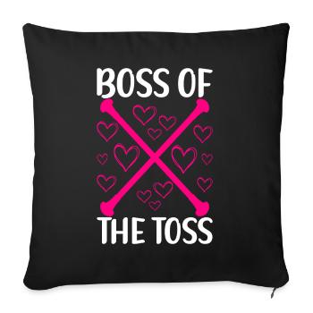 Majorette Gymnastics Majorettes Baton Twirling - Sofa pillowcase 17,3'' x 17,3'' (45 x 45 cm) - black - Front