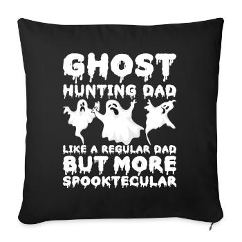Paranormal Investigator Ghost Hunting - Sofa pillowcase 17,3'' x 17,3'' (45 x 45 cm) - black - Front