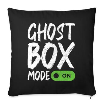 Paranormal Investigator Ghost Hunting - Sofa pillowcase 17,3'' x 17,3'' (45 x 45 cm) - black - Front