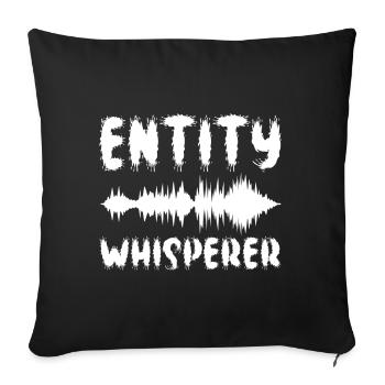 Paranormal Investigator Ghost Hunting - Sofa pillowcase 17,3'' x 17,3'' (45 x 45 cm) - black - Front