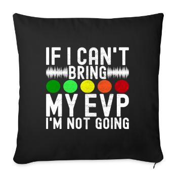 Paranormal Investigator Ghost Hunting - Sofa pillowcase 17,3'' x 17,3'' (45 x 45 cm) - black - Front