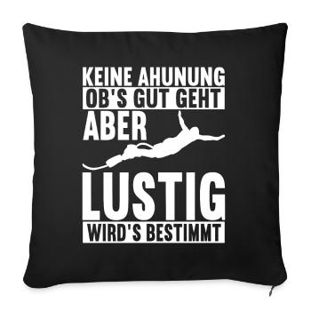 Bungee Bungeespringer - Sofakissenbezug 45 x 45 cm - Schwarz - Vorne