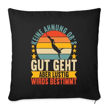 Bungee Bungeespringer - Sofakissenbezug 45 x 45 cm - Schwarz - Vorne