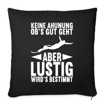 Bungee Bungeespringer - Sofakissenbezug 45 x 45 cm - Schwarz - Vorne