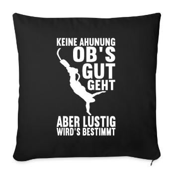 Bungee Bungeespringer - Sofakissenbezug 45 x 45 cm - Schwarz - Vorne