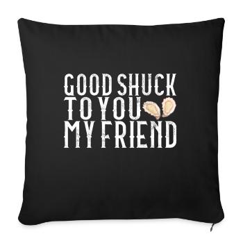 Oysters Oyster Lovers - Sofa pillowcase 17,3'' x 17,3'' (45 x 45 cm) - black - Front