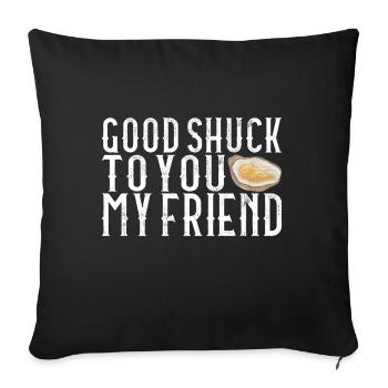 Oysters Oyster Lovers - Sofa pillowcase 17,3'' x 17,3'' (45 x 45 cm) - black - Front