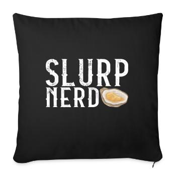 Oysters Oyster Lovers - Sofa pillowcase 17,3'' x 17,3'' (45 x 45 cm) - black - Front