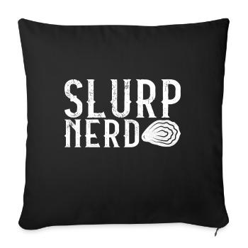 Oysters Oyster Lovers - Sofa pillowcase 17,3'' x 17,3'' (45 x 45 cm) - black - Front
