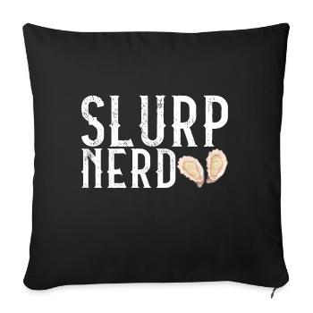 Oysters Oyster Lovers - Sofa pillowcase 17,3'' x 17,3'' (45 x 45 cm) - black - Front