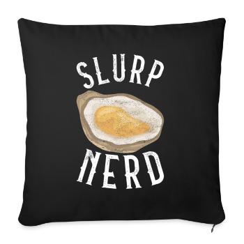 Oysters Oyster Lovers - Sofa pillowcase 17,3'' x 17,3'' (45 x 45 cm) - black - Front