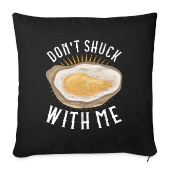 Oysters Oyster Lovers - Sofa pillowcase 17,3'' x 17,3'' (45 x 45 cm) - black - Front