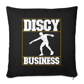 Lancer du disque Lancer du disque - Housse de coussin décorative 45 x 45 cm - noir - Devant