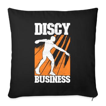 Lancer du disque Lancer du disque - Housse de coussin décorative 45 x 45 cm - noir - Devant