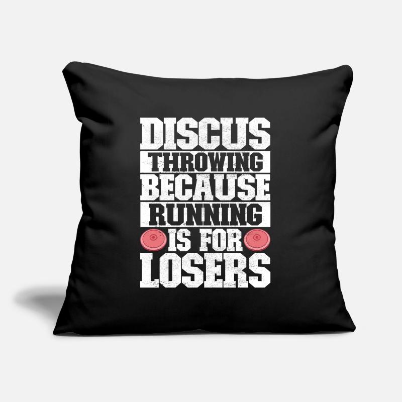Lancer du disque Lancer du disque Housse de coussin décorative 45 x 45 cm