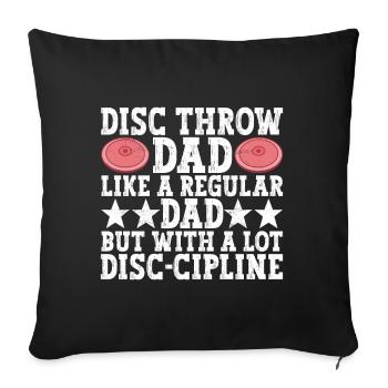 Lancer du disque Lancer du disque - Housse de coussin décorative 45 x 45 cm - noir - Devant