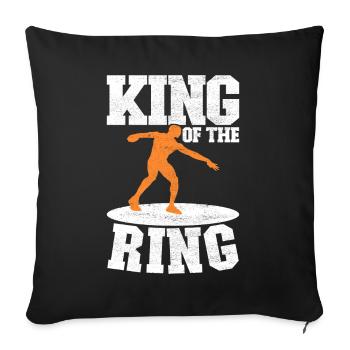 Lancer du disque Lancer du disque - Housse de coussin décorative 45 x 45 cm - noir - Devant