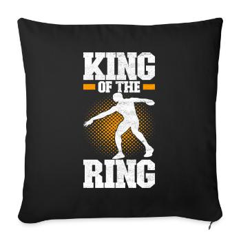 Lancer du disque Lancer du disque - Housse de coussin décorative 45 x 45 cm - noir - Devant