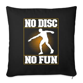 Lancer du disque Lancer du disque - Housse de coussin décorative 45 x 45 cm - noir - Devant
