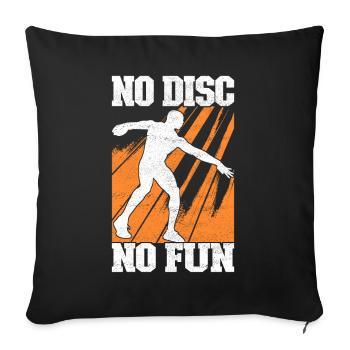 Lancer du disque Lancer du disque - Housse de coussin décorative 45 x 45 cm - noir - Devant