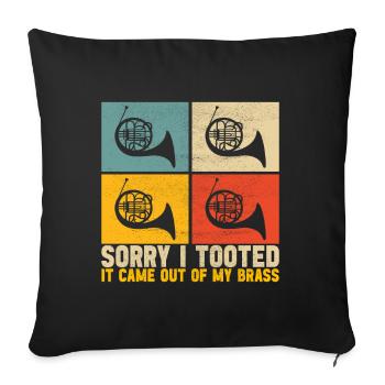Cor Cuivres - Housse de coussin décorative 45 x 45 cm - noir - Devant