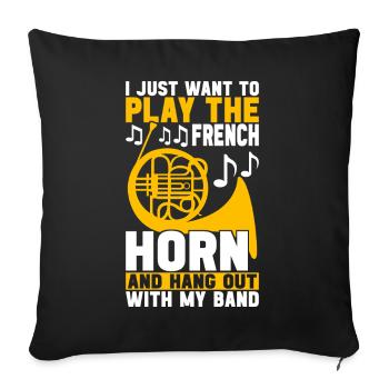 Cor Cuivres - Housse de coussin décorative 45 x 45 cm - noir - Devant