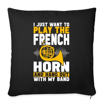 Cor Cuivres - Housse de coussin décorative 45 x 45 cm - noir - Devant