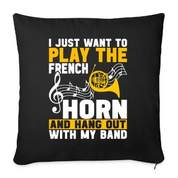 Cor Cuivres - Housse de coussin décorative 45 x 45 cm - noir - Devant