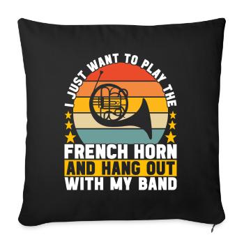 Cor Cuivres - Housse de coussin décorative 45 x 45 cm - noir - Devant