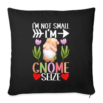 Nains de jardin Jardinage - Housse de coussin décorative 45 x 45 cm - noir - Devant