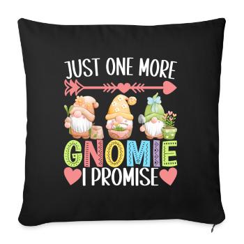 Nains de jardin Jardinage - Housse de coussin décorative 45 x 45 cm - noir - Devant