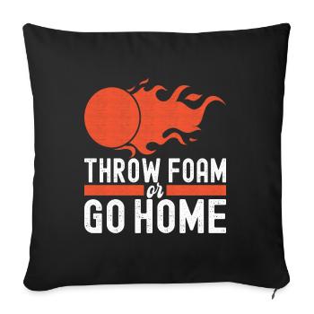 Dodgeball Dodgeball - Sofa pillowcase 17,3'' x 17,3'' (45 x 45 cm) - black - Front