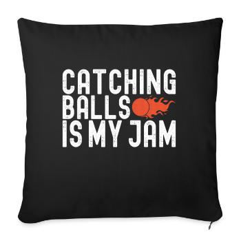 Dodgeball Dodgeball - Sofa pillowcase 17,3'' x 17,3'' (45 x 45 cm) - black - Front