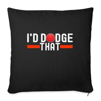 Dodgeball Dodgeball - Sofa pillowcase 17,3'' x 17,3'' (45 x 45 cm) - black - Front