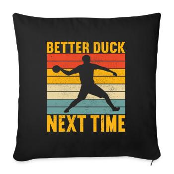 Dodgeball Dodgeball - Sofa pillowcase 17,3'' x 17,3'' (45 x 45 cm) - black - Front
