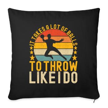 Ballon chasseur Ballon chasseur - Housse de coussin décorative 45 x 45 cm - noir - Devant