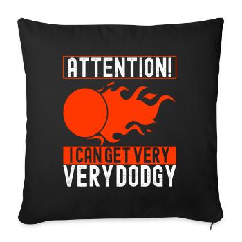 Ballon chasseur Ballon chasseur - Housse de coussin décorative 45 x 45 cm - noir - Devant