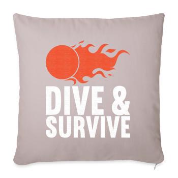 Ballon chasseur Ballon chasseur - Housse de coussin décorative 45 x 45 cm - taupe clair - Devant
