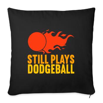 Dodgeball Dodgeball - Sofa pillowcase 17,3'' x 17,3'' (45 x 45 cm) - black - Front