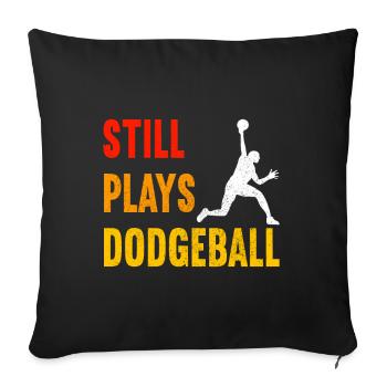 Dodgeball Dodgeball - Sofa pillowcase 17,3'' x 17,3'' (45 x 45 cm) - black - Front