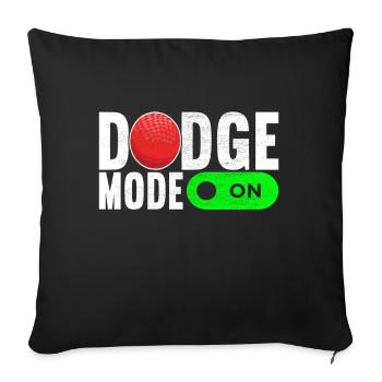 Dodgeball Dodgeball - Sofa pillowcase 17,3'' x 17,3'' (45 x 45 cm) - black - Front