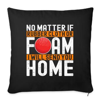 Dodgeball Dodgeball - Sofa pillowcase 17,3'' x 17,3'' (45 x 45 cm) - black - Front